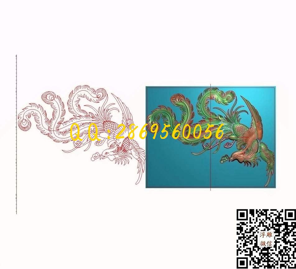 凤凰183-151-4 镂空凤凰角花石雕凤凰_玉雕龙凤石雕龙凤龙牌凤凰精雕图浮雕图